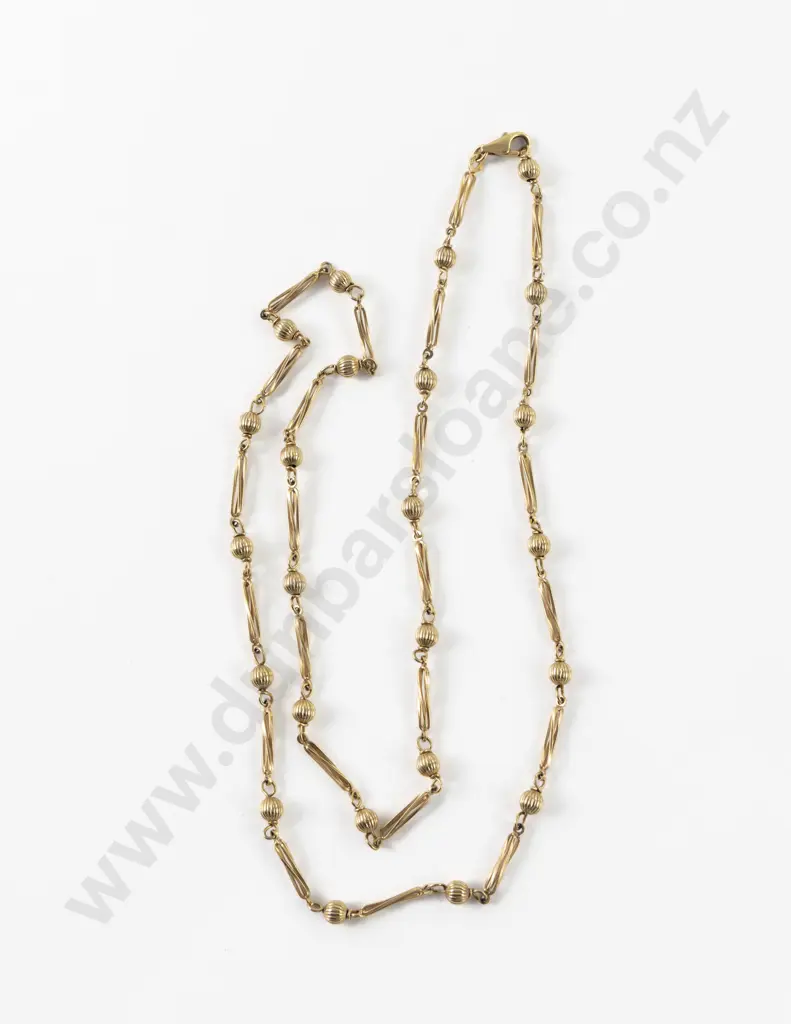 9ct Fancy Rail Link Neck Chain Image 1++