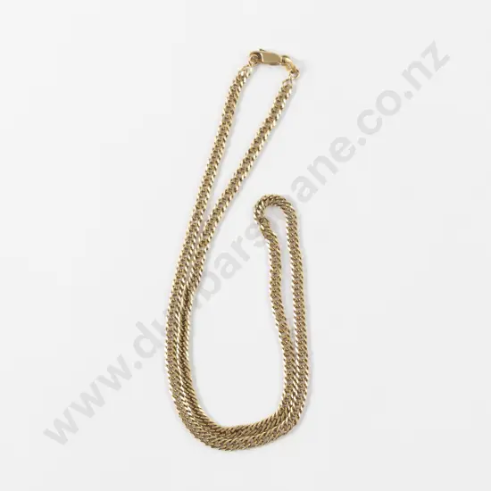 18ct Fancy Curb Link Neck Chain