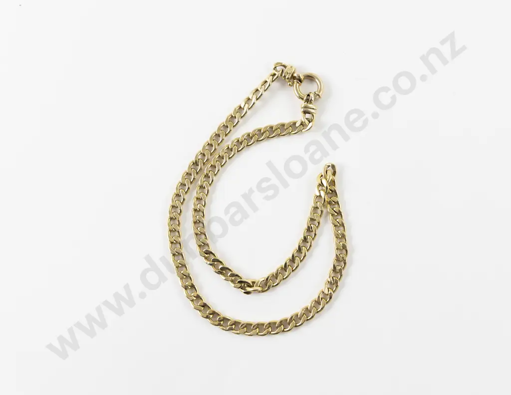 9ct Fancy Curb Link Neck Chain Image 1++