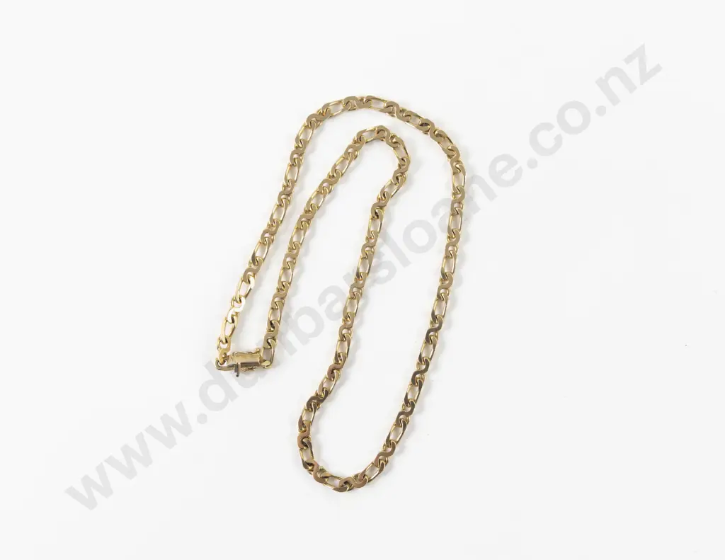 9ct Fancy Link Neck Chain Image 1++