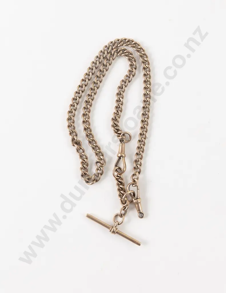 9ct Curb Link Albert Chain Image 1++