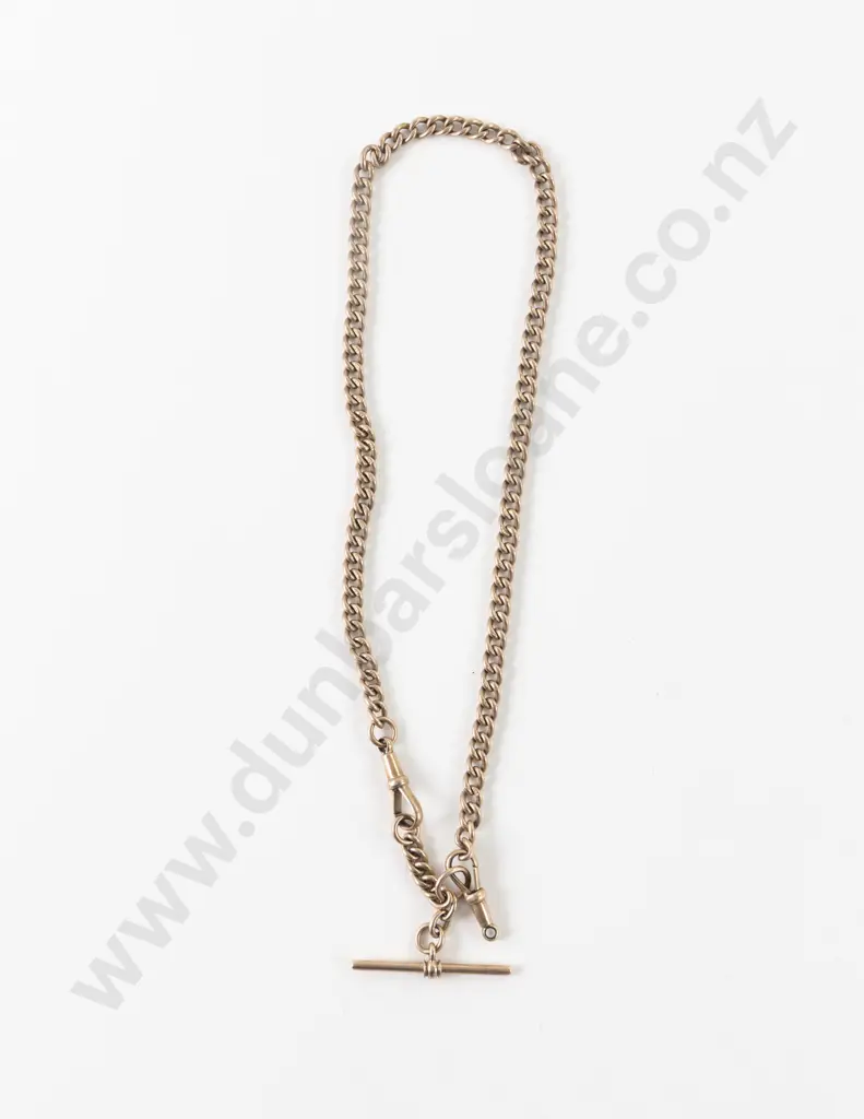 9ct Curb Link Albert Chain Image 1++