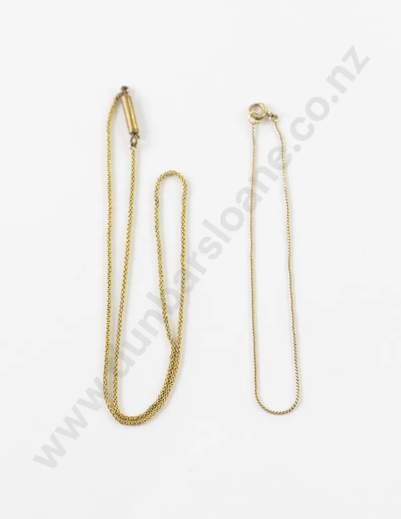 9ct Fancy Link Neck Chain and Bracelet Image 1++
