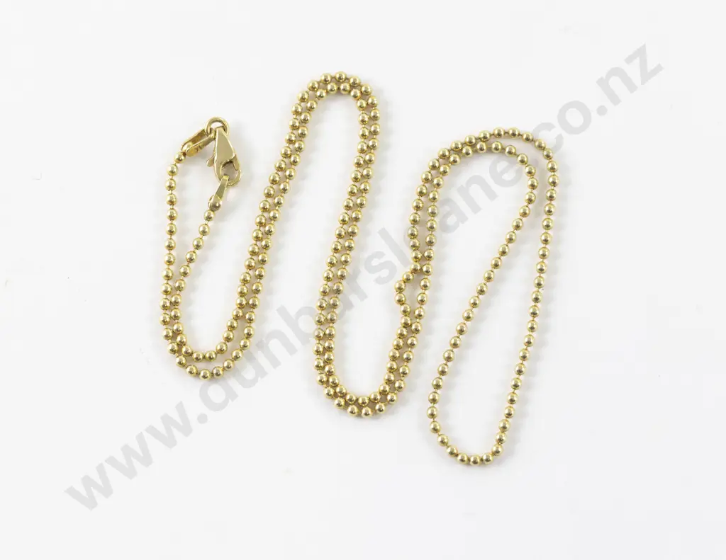 14ct Fancy Bead Link Neck Chain Image 1++