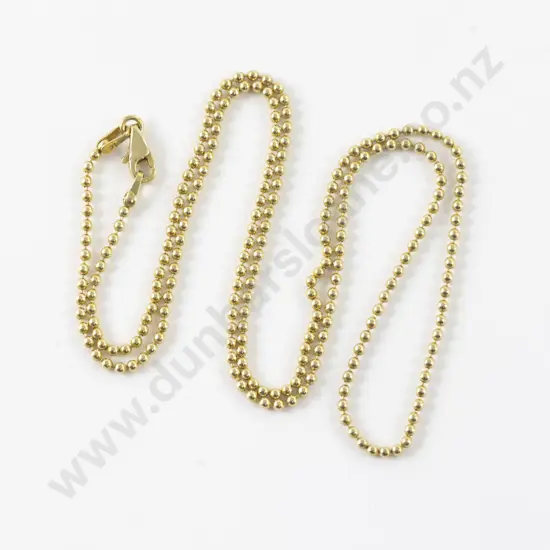 14ct Fancy Bead Link Neck Chain