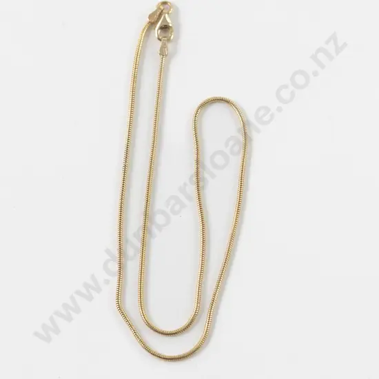 14ct Fine Snake Link Neck Chain