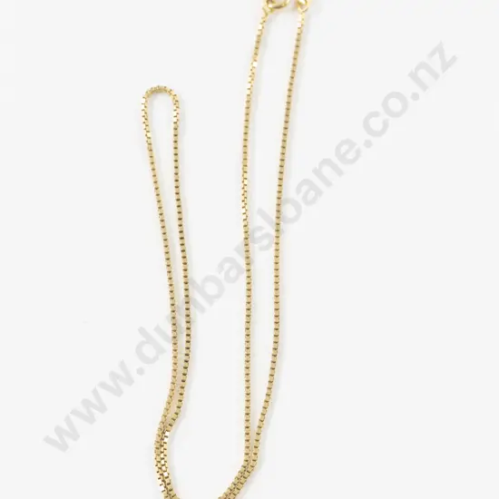 18ct Fine Box Link Neck Chain
