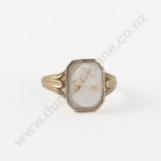9ct Classical Portrait Cameo Ring