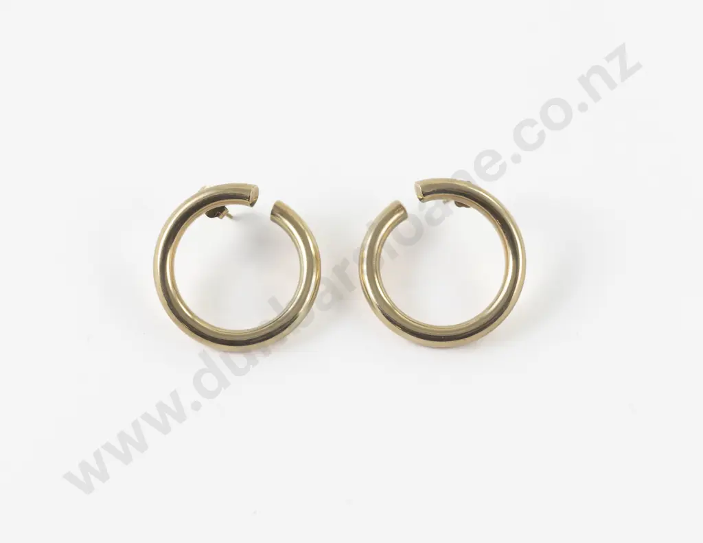Pair 9ct Hoop Pierced Earrings Image 1++