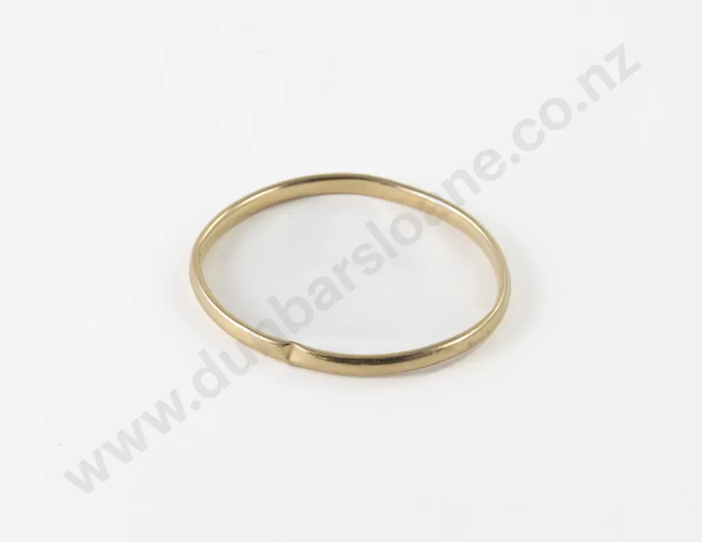 9ct Plain Bangle Image 1++