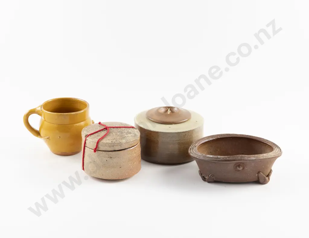 Two Byron Temple Lidded Trinket Boxes & Two Others Image 1++