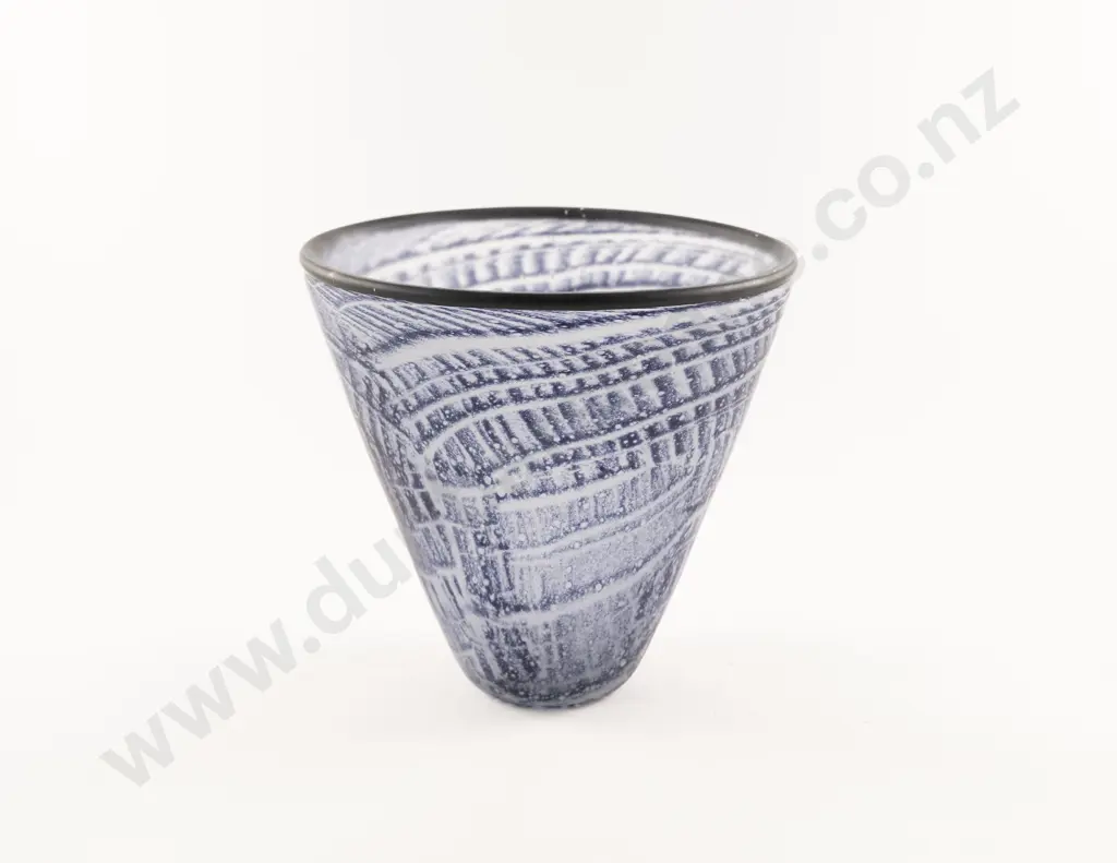 Mike McGregor Hand Blown Conical Glass Bowl Image 1++
