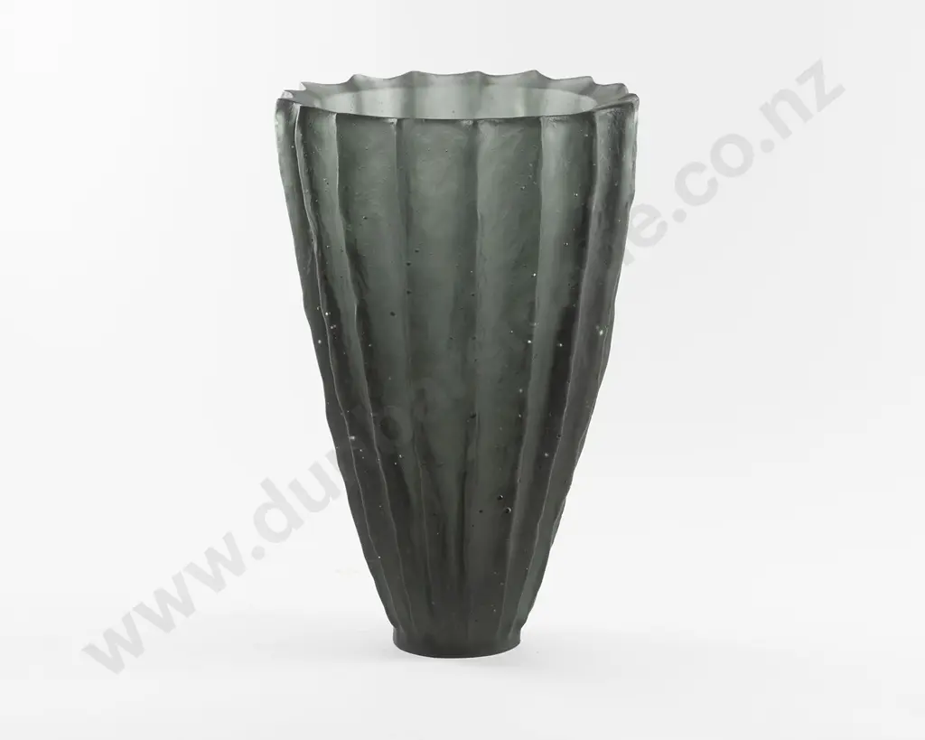 Campbell Wylie Cast Glass Conical Vase Image 1++