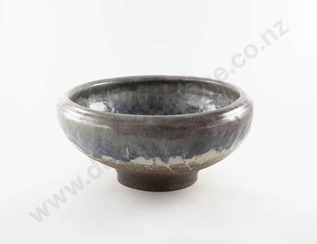 Possible Doreen Blumhardt Large Glazed Footed Bowl Image 1++