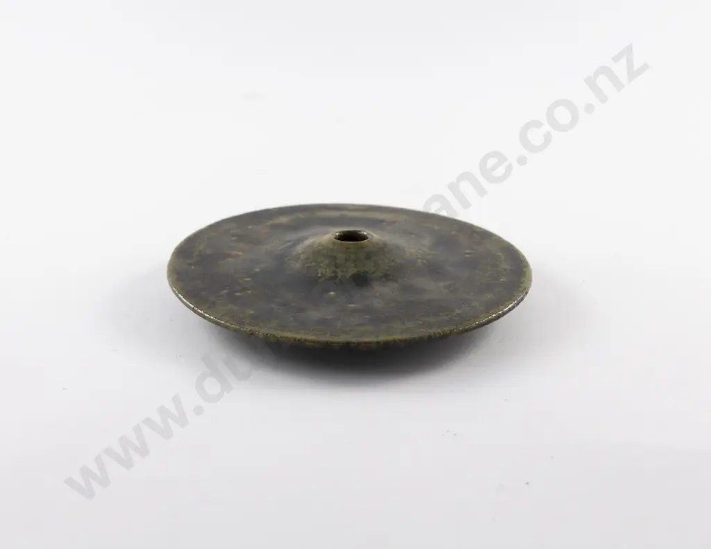 NZ Pottery Discoid Vase Image 1++