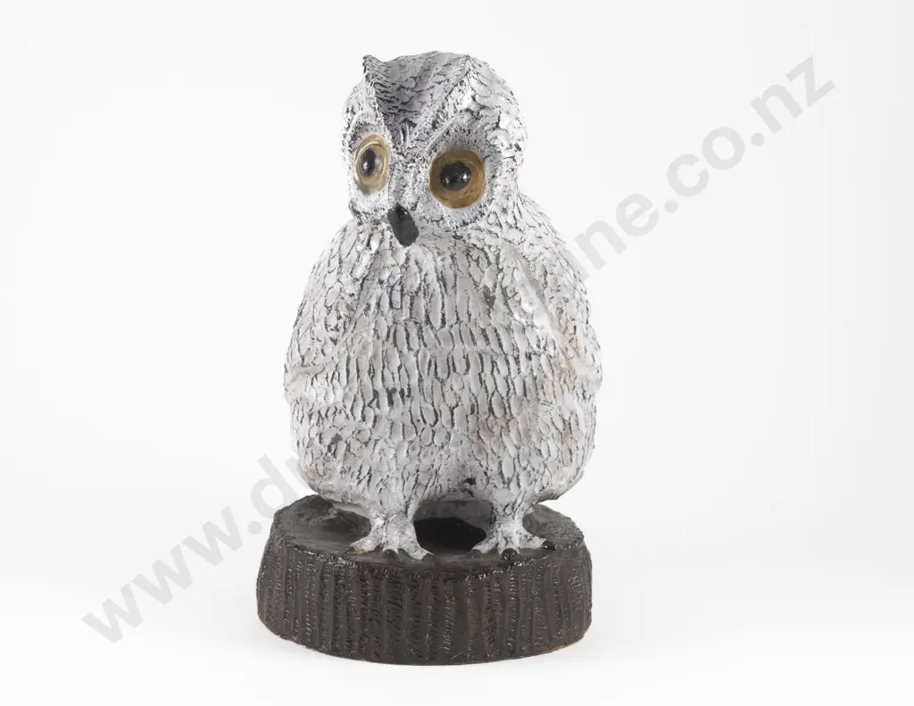 Glazed Terracotta Owl Figure Image 1++