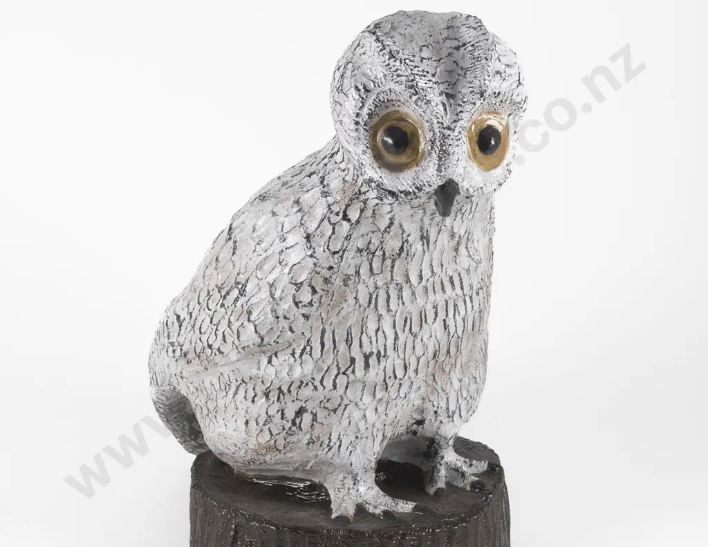 Glazed Terracotta Owl Figure Image 1++