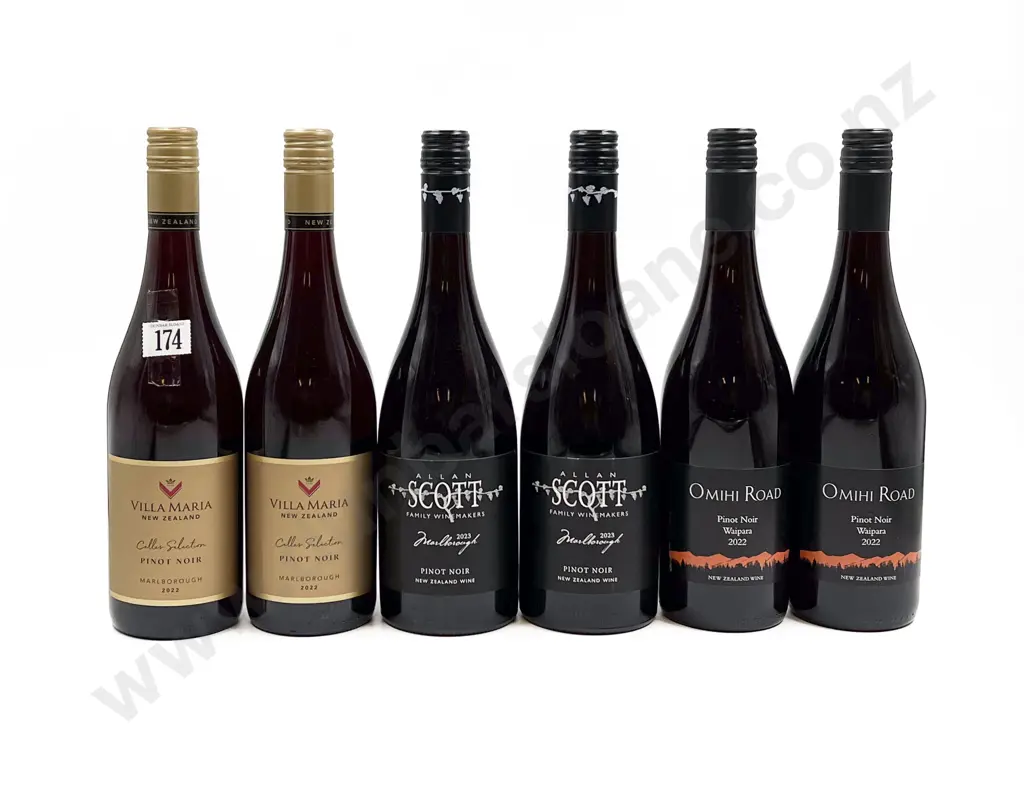 NZ Six Assorted Pinot Noir Image 1++