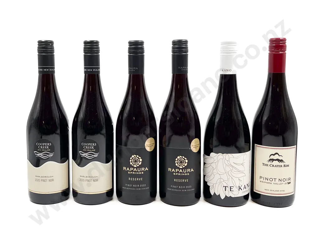 NZ Six Assorted Pinot Noir Image 1++
