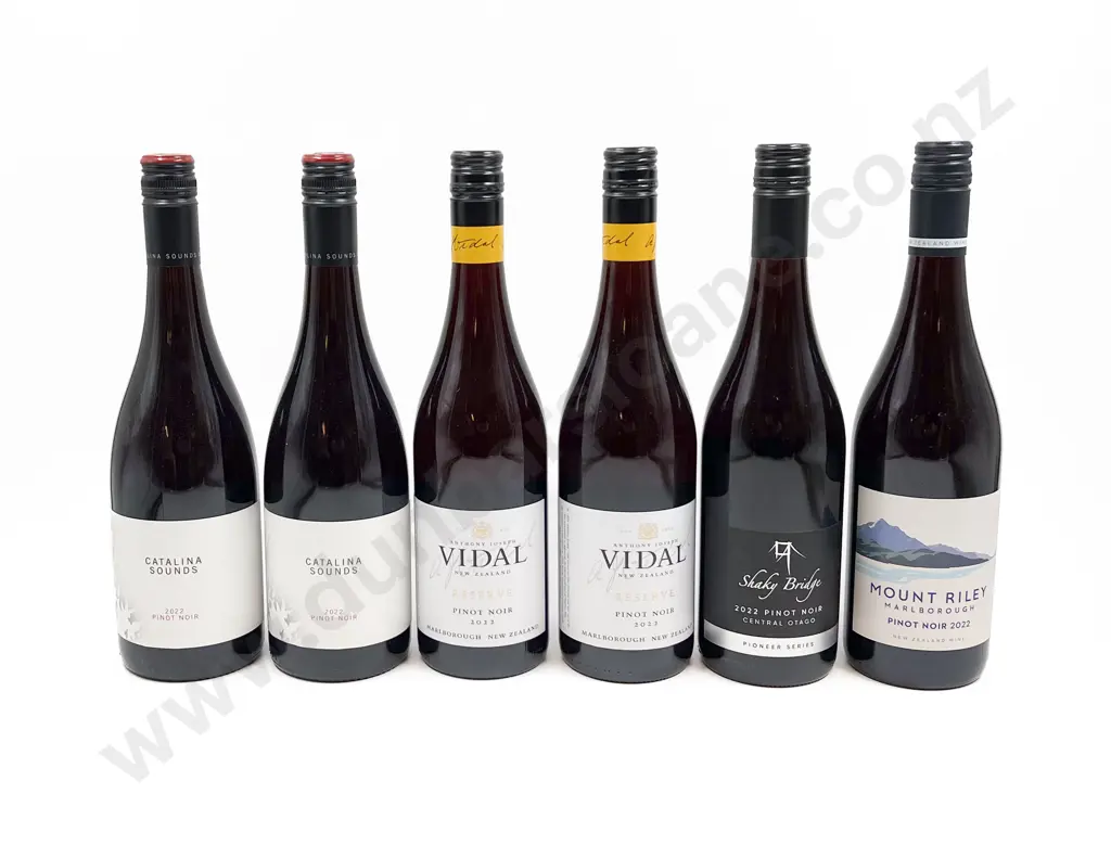 NZ Six Assorted Pinot Noir Image 1++