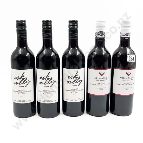 NZ Five Assorted Merlot Cabernet Sauvignon