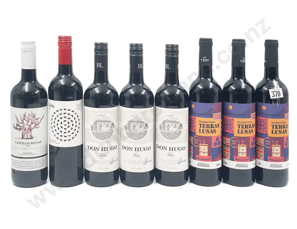 Eight Assorted Portuguese Red Wines Image 1++