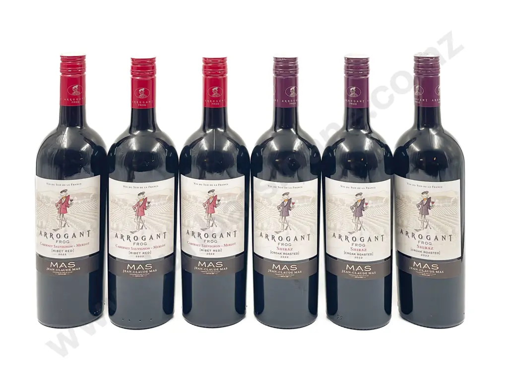Six Assorted French Red Wines Image 1++