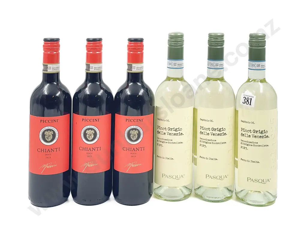 Seven Assorted Italian Red and White Wines Image 1++