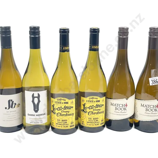Six Assorted American White Wines