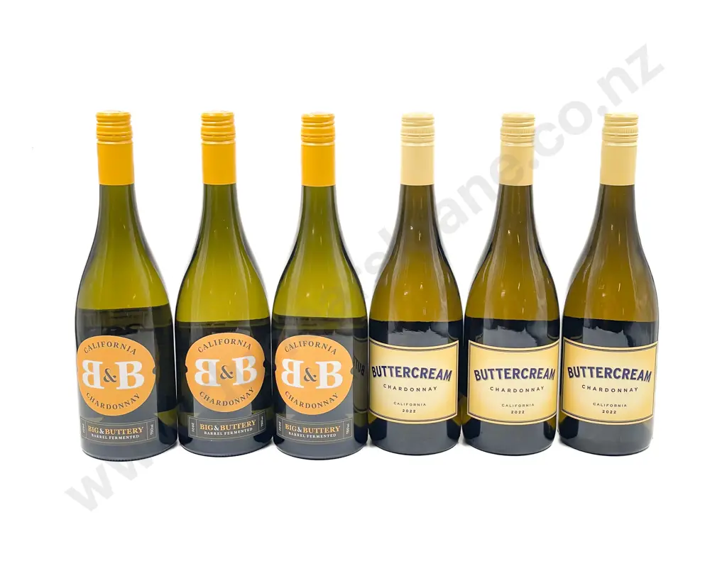 Six Assorted American White Wines Image 1++