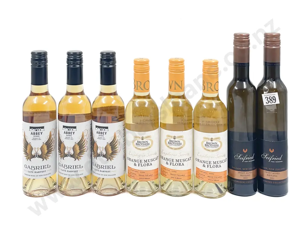 Eight Assorted NZ and AUST Dessert Wines Image 1++