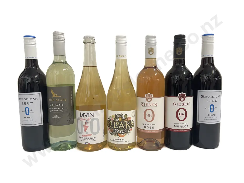 Seven Assorted Non-Alcohol Wine Image 1++