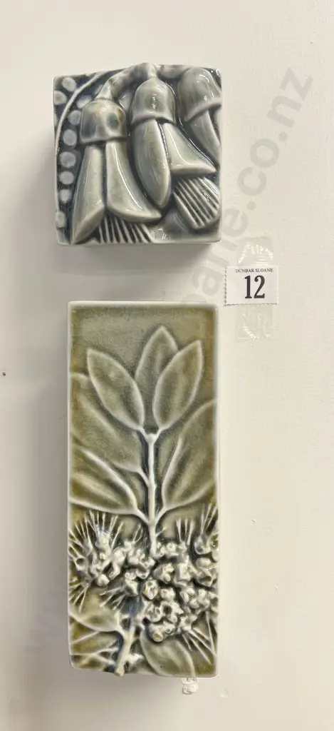 Two Bob Steiner Wall Hanging Ceramics Image 1++