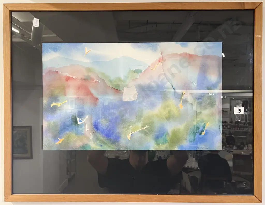Gary Tricker Abstract Watercolour on Paper Image 1++