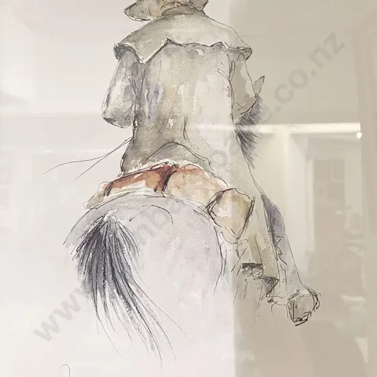 Mike Ponder Print Horseback Study