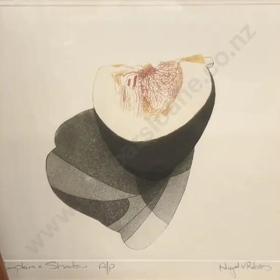 Signed Lindsay Abstract Mixed Media together with Nigel Roberts A/P