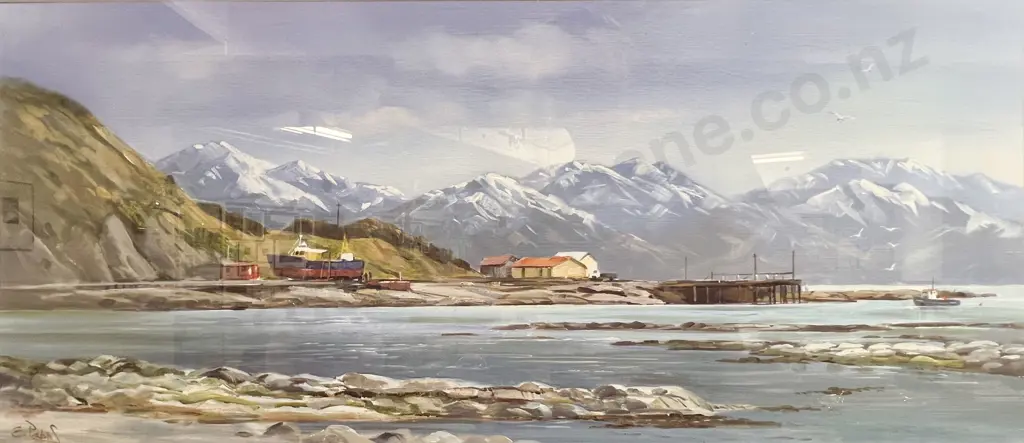E. Papps Dockside Landscape Print Image 1++