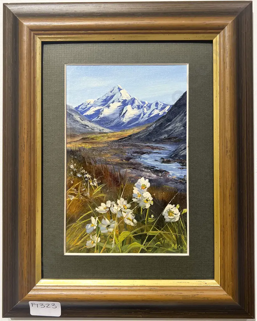 Tony Roche "Mt. Cook Wild" Oil on Board Image 1++