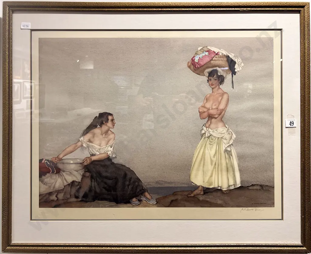 Signed William Russell Flint Print Image 1++