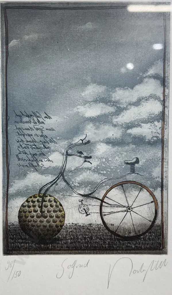 Indistinctly Signed Dutch Ltd Ed Etching Image 1++