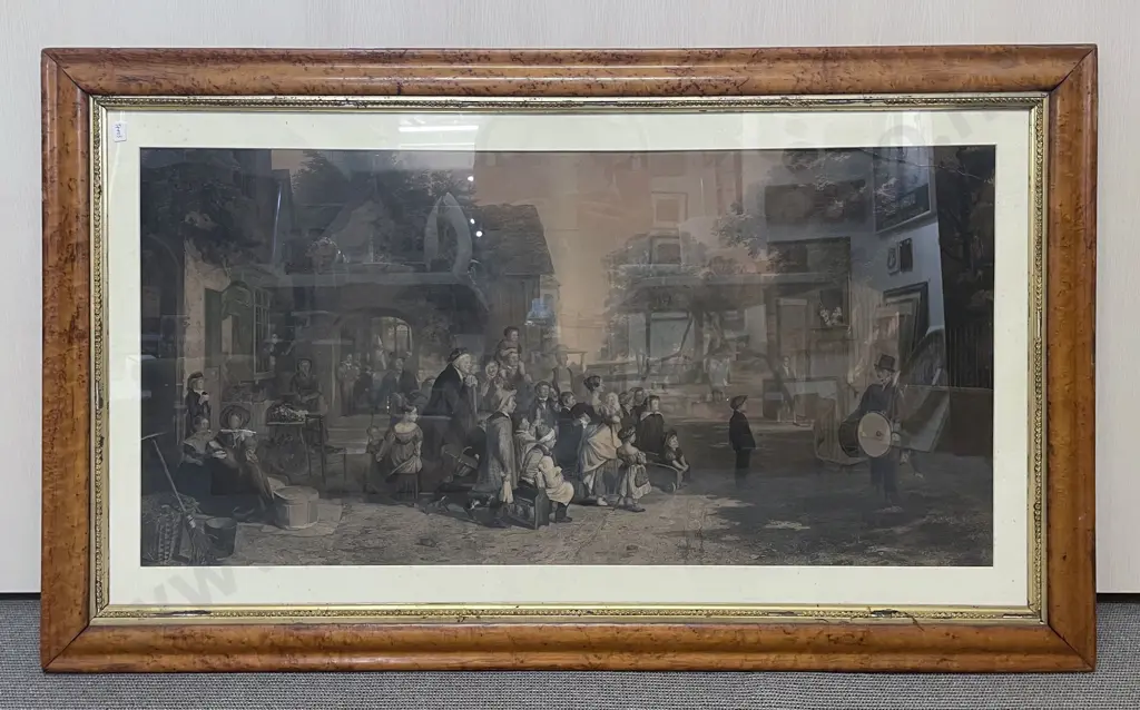 Large Ornate Framed Classical Print Image 1++
