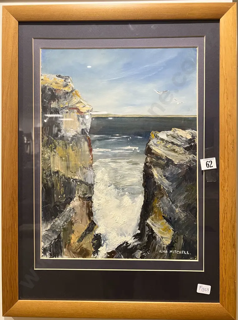 Ilma Mitchell Oil Cliffscape Image 1++