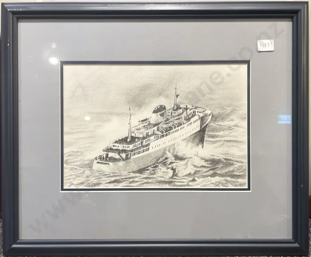 G. Gibson "Ara Moana Cook Strait Survival" Graphite on Paper together with Two Prints Image 1++
