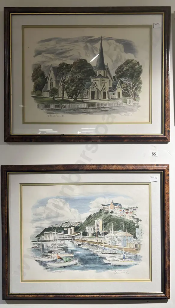 Two Works by Peter Arnold Watercolour on Paper Image 1++