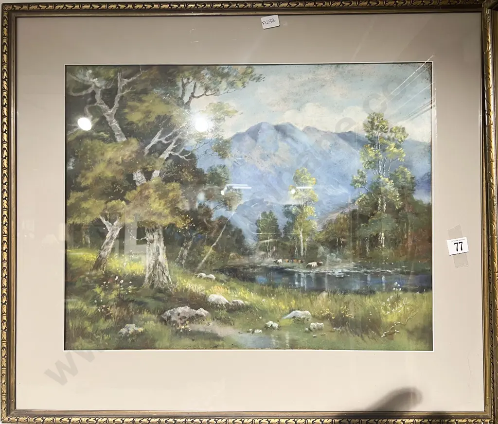 Vintage Pastel Landscape Image 1++