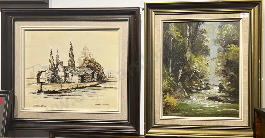 Two Oils by Colleen Hamilton and Robert F Sansome Image 1++