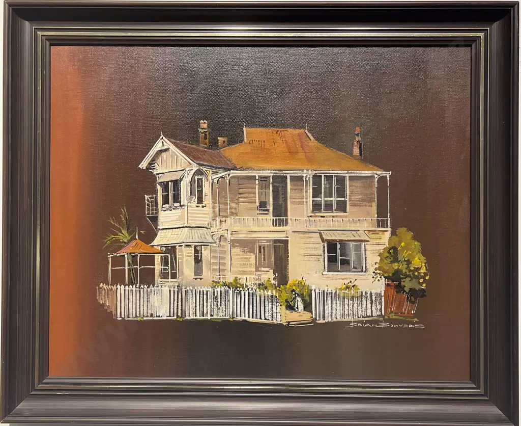 Brian Bouverie "Carlton Lodge - Auckland" Oil on Canvas Board Image 1++