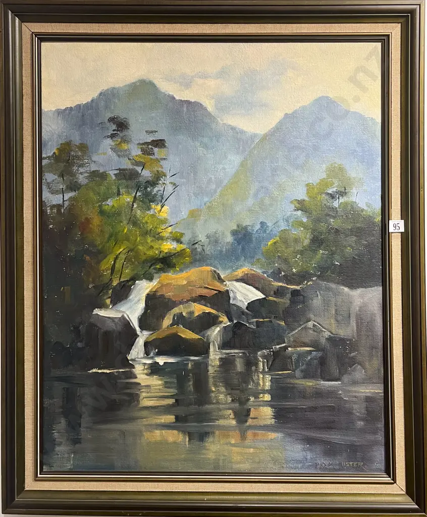 P. O. McCallistar Creek Study Oil on Board Image 1++