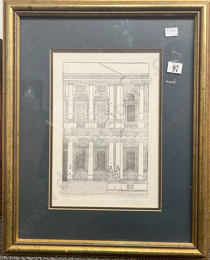 Set of Four Architectural Book Plates Image 1++