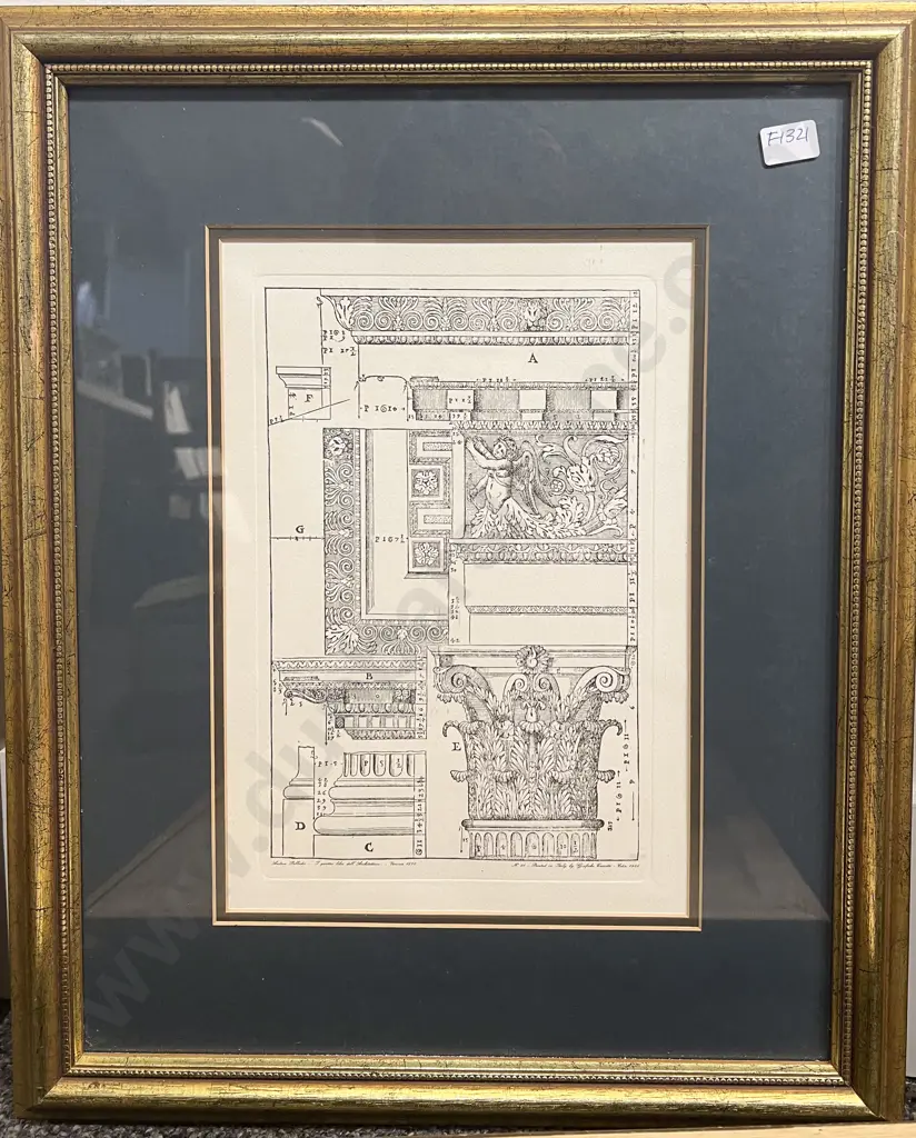 Set of Four Architectural Book Plates Image 1++